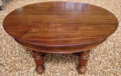 Antique Attrib Gillow Extending Mahogany Victorian Dining Table 5ft round 29h one leaf 7ft two leaves 9ft or 11ft or 13ft or 14ft or 16ft with new leaf _7.JPG
